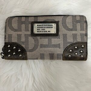 Genuine Harley Davidson Canvas Wallet.